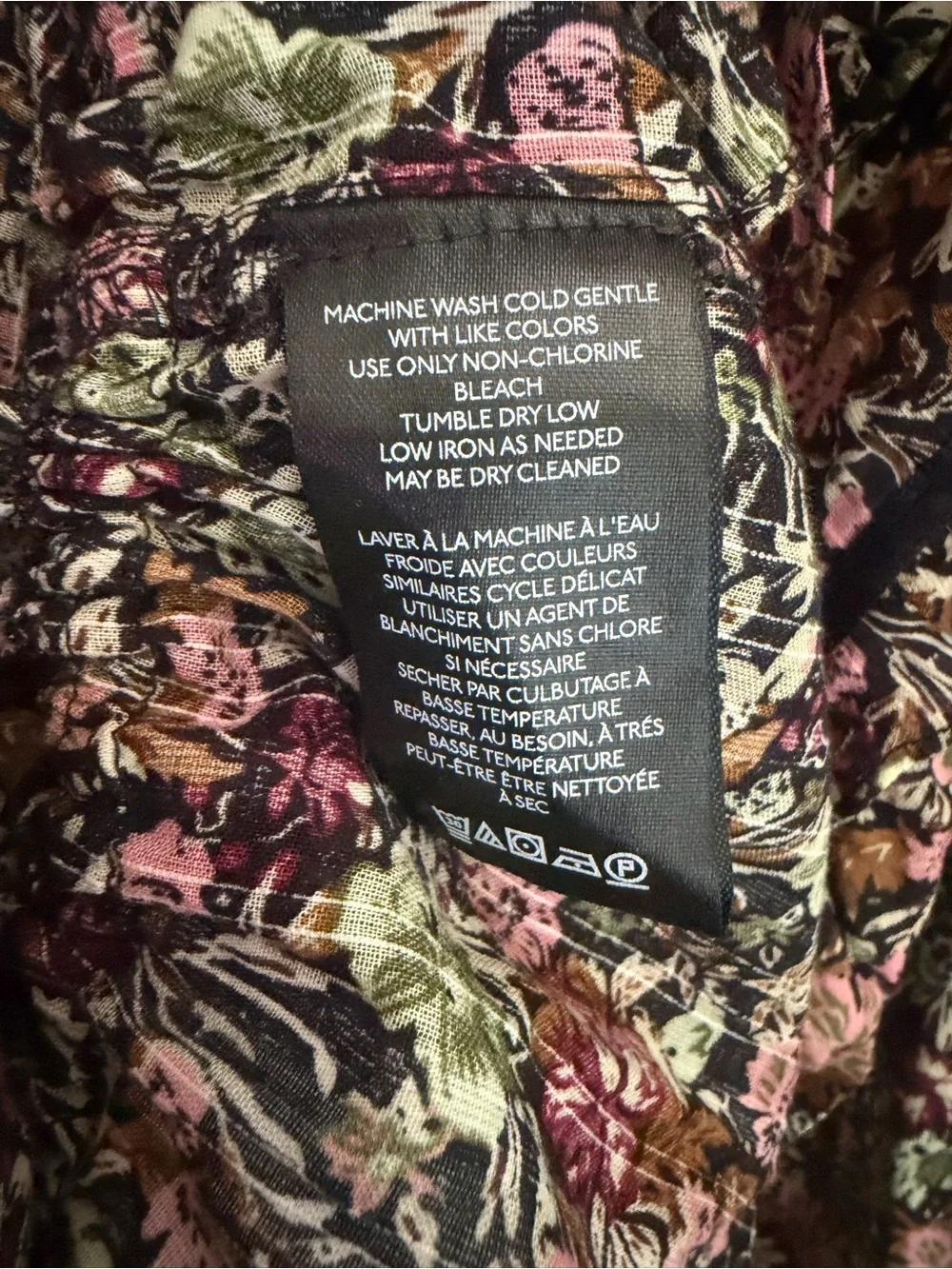 NWT Free People Daybreak Floral Print Long Sleeve Shirt Size Large